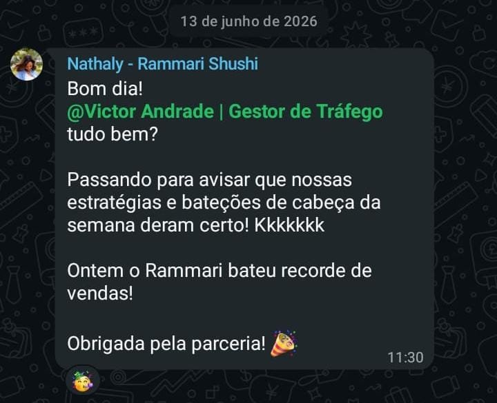 Depoimento Nathaly Rammari Sushi